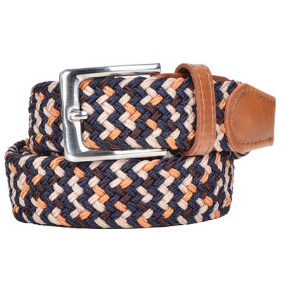 Stretch Unisex Fabric Elastic Belt 105cm Mens Braided Belts For Jeans