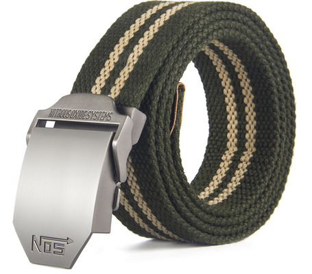 High End Crossing 120cm Alloy Buckle Nylon Belt Military Style Web Belt