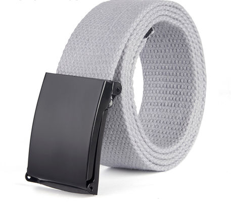 Canvas 110cm Cotton Fabric Belt Men 3.8cm Wide Candy 18 Color
