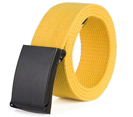Canvas 110cm Cotton Fabric Belt Men 3.8cm Wide Candy 18 Color