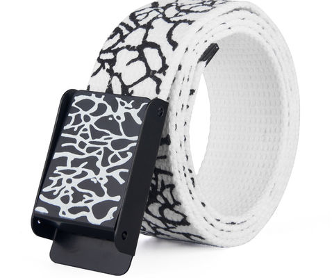 Totem Cotton Webbing Belts Burst Crack Unisex Canvas Belt Graffiti