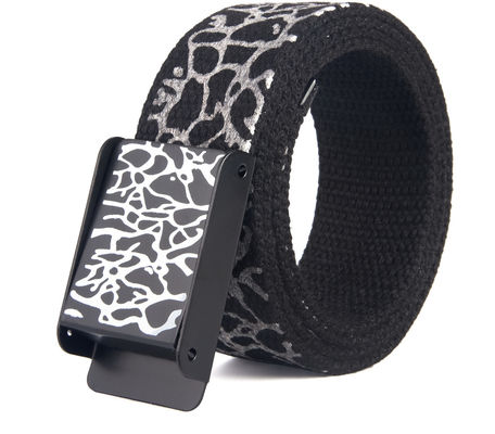 Totem Cotton Webbing Belts Burst Crack Unisex Canvas Belt Graffiti