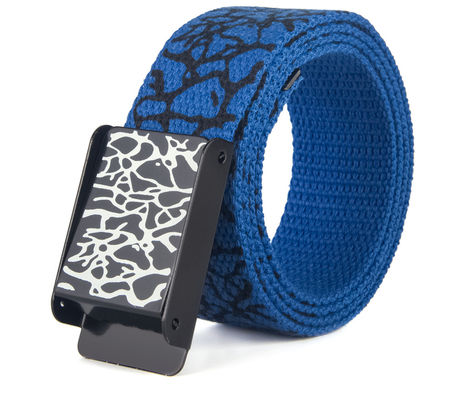 Totem Cotton Webbing Belts Burst Crack Unisex Canvas Belt Graffiti