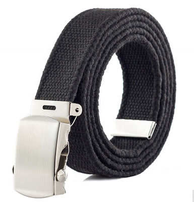 Waistband Tactical Waist Belt Jeans Unisex Canvas 4cm Zinc Alloy Buckle