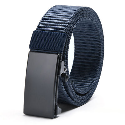 100pcs Men Woven Fabric Belts 130cm Alloy Braided Woven Belt Weaving