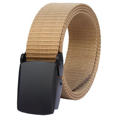 125cm Length Fabric Web Belt Zinc Alloy Buckle Army Belts With Buckle 3.8cm Width