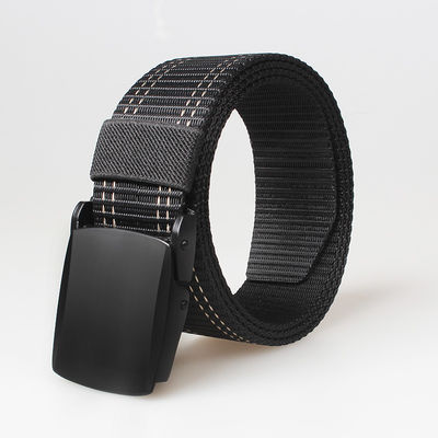 125cm Length Fabric Web Belt Zinc Alloy Buckle Army Belts With Buckle 3.8cm Width