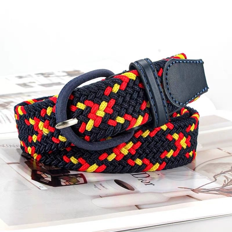 Fashion Women Fabric Elastic Belt Woven 95cm Soft Surface