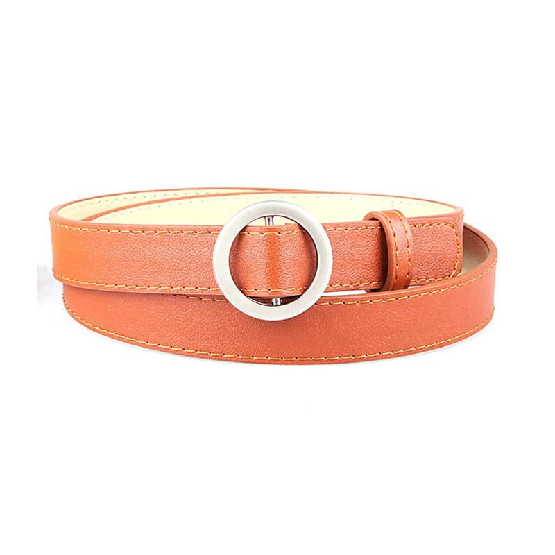 Trouser Punk Pu Leather Belts 90cm O Ring Buckle Belt