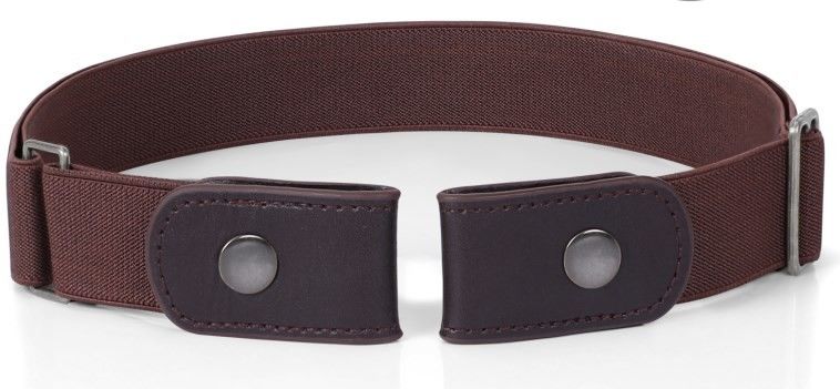 Stretch Women Elastic Belts 46cm No Buckle Belt O Buckle