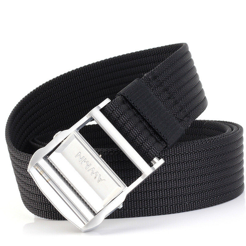 Heavy Duty Men Buckle Nylon Belt 3.8cm Military Style Belts And Buckles