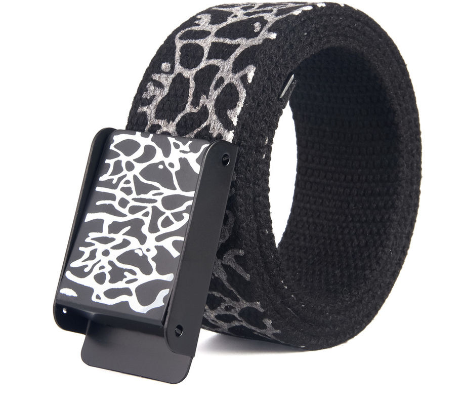 Totem Cotton Webbing Belts Burst Crack Unisex Canvas Belt Graffiti